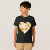 T-shirt Heart Orange Tie Dye - Cute Valentines Day Graphic (Devant entier)