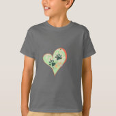 T-shirt Heart & Paws (Devant)