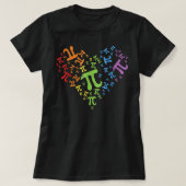 T-shirt Heart Pi Day Funny Enseignant en mathématiques gra (Design devant)