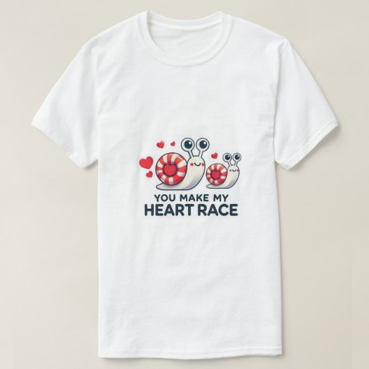 T-shirt Heart Race (Design devant)