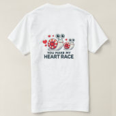 T-shirt Heart Race (Design dos)