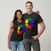 T-shirt Heart Rainbow Flag LGBT Gay Pride Month Support LG (Unisexe)