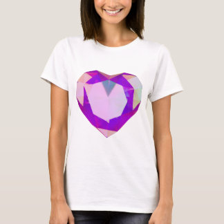 T-shirt Heart shaped diamond t shirt