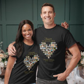 T-shirt Heart Shaped Photo Collage Funeral Celebration