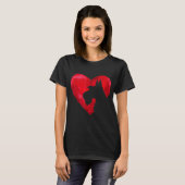 T-shirt Heart Silhouette (Devant entier)