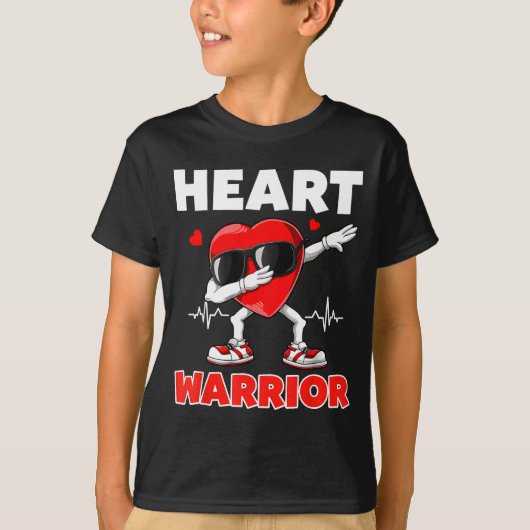 T-shirt Heart Warrior Heart Disease Awareness Month Red He (Devant)