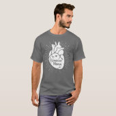 T-shirt Heart Warrior Mama CHD Aware Congenital (Devant entier)