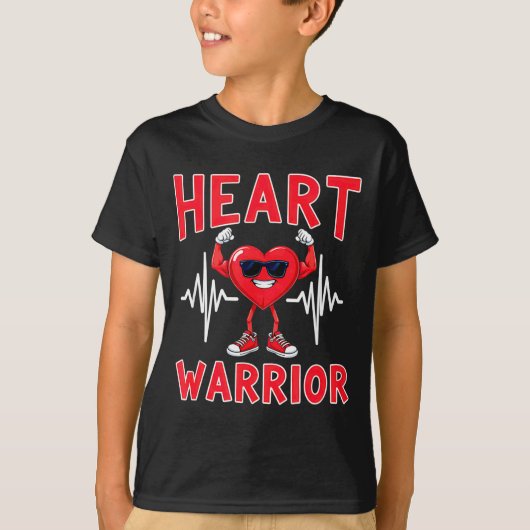 T-shirt Heart Warrior Sungles Chd Fighter _7 (Devant)
