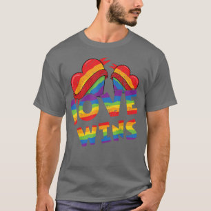 T-shirt Heart Win Love Rainbow Gay pride LGBTQ LGBT Pride