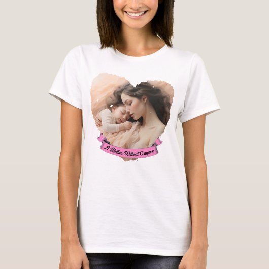T-shirt Heart You, une mère sans comparaison (Devant)