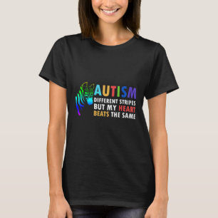 T-shirt Heart Zebra Dit Sensibilisation sur l'autisme Insp