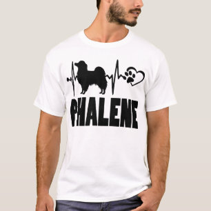T-shirt Heartbeat - Papillon - Dog Best Friend