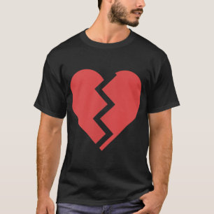 T-shirt Heartbreak Broken Heart Graphic Print Chic Stylish