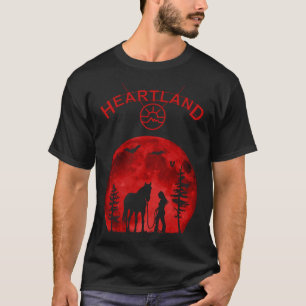 T-shirt Heartland, Heartland Ranch, Coeur du coucher du so