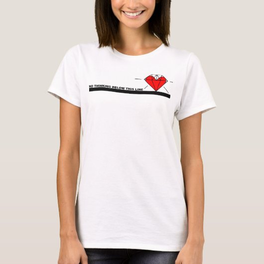 T-shirt Heartline de l'esprit (Devant)