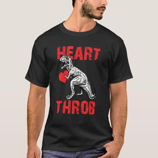 T-shirt Heartthrob Valentines Jour Cool Dinosaur T Rex V D (Devant)