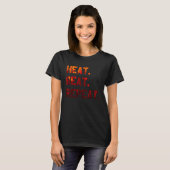 T-shirt Heat Beat Repeat Blacksmith Anvil Bladesmith Forge (Devant entier)