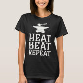 T-shirt Heat Beat Repeat  Blacksmith Metalworking Forge (Devant)