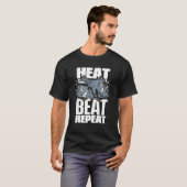 T-shirt Heat Beat Répéter Hobby Légende Forger Anvil Noirs (Devant entier)