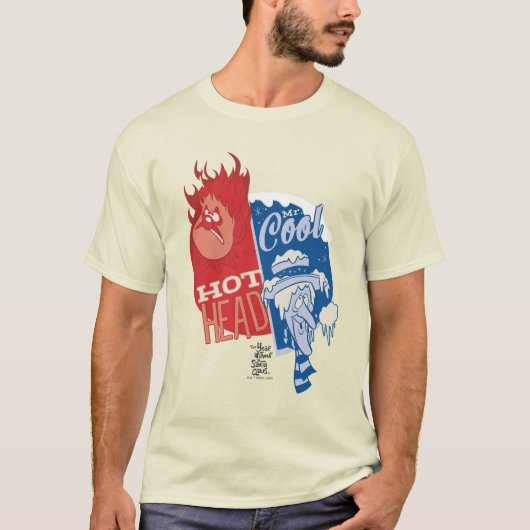 T-shirt Heat Miser Hot Head & Snow Miser M. Cool (Devant)