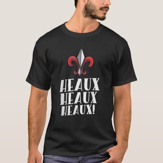 T-shirt Heaux Heaux Heaux Cajun Noël Louisiane Noël (Devant)