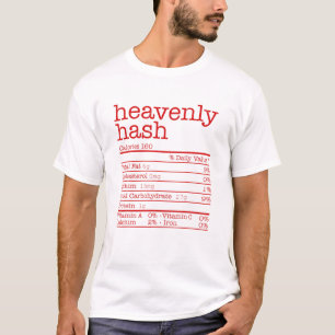 T-shirt Heavenly Hash Nutrition Facts Matching Thanksgivin