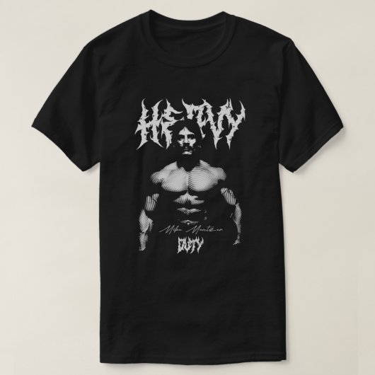 T-shirt Heavy Duty Mike – Classic Bodybuilding Art (Design devant)