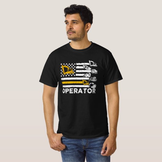 T-shirt Heavy Equipment Operator (Devant entier)