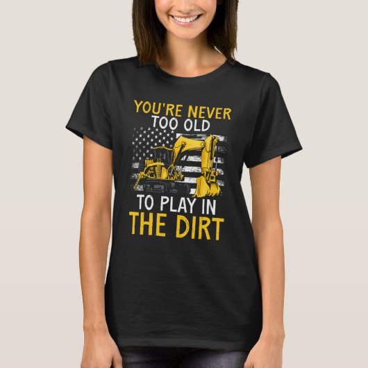 T-shirt Heavy Equipment Operator Backhoe Operator Men 7 (Devant)