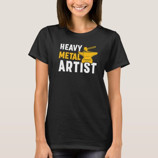 T-shirt Heavy Metal Artist For A Blacksmith  1 (Devant)
