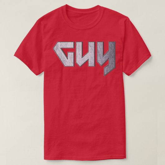 T-shirt Heavy metal Guy (Design devant)