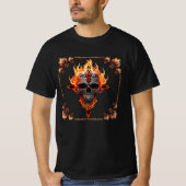 T-shirt Heavy Metal Rock & Roll Music Band Skull Concert (Devant)