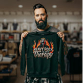 T-shirt Heavy Rock Is My Therapy