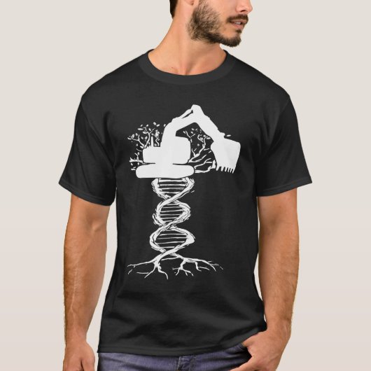 T-shirt heavy work construction equipment heavy equipment  (Devant)