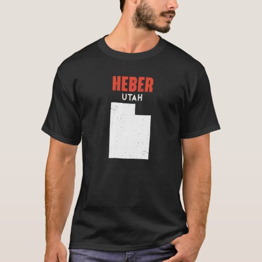 T-shirt Heber Utah USA State America Travel Utahan (Devant)