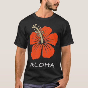T-shirt Hébiscus hawaïen rétro Bea à fleurs tropicales