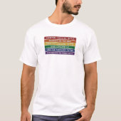 T-shirt Hébreu créé selon leur volonté LGBTQ (Devant)