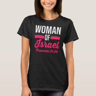 T-shirt Hébreu Israélite Chrétienne Femme D'Israël Proverb