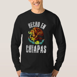 T-shirt Hecho En Chiapas Drapeau Mexicain Aigle Cinco De M