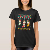 T-shirt Hedgehog Christmas Stocking X Mas Lights Pyjama Do (Devant)