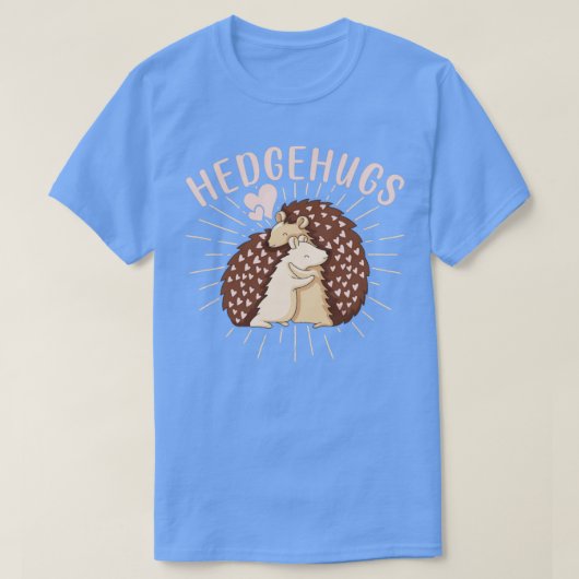 T-shirt Hedgehog Couple Cute Valentines Day (Design devant)
