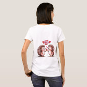T-shirt Hedgehog Heart - Saint Valentin Amour (Dos entier)