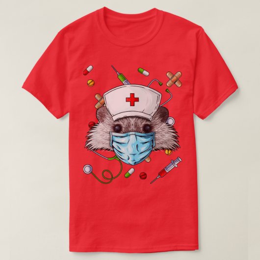 T-shirt Hedgehog Nurse RN Funny ER Nurse School Graduati (Design devant)