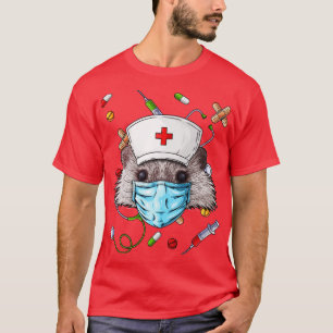 T-shirt Hedgehog Nurse RN Funny ER Nurse School Graduati
