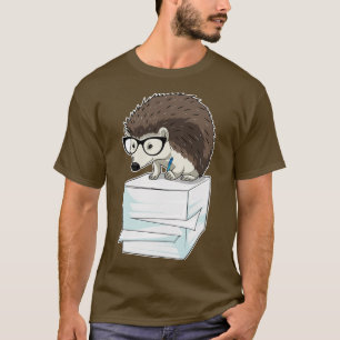 T-shirt Hedgehog Secrétaire Stack de papier