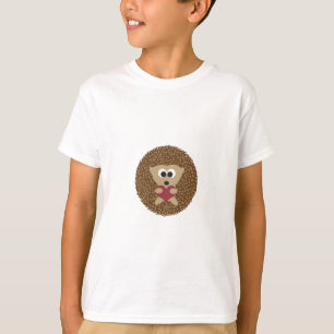 T-shirt Hedgehug mignon étreignant le coeur