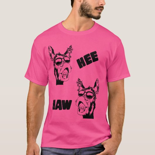 T-shirt Hee Haw, Cool, Drôle âne (Devant)
