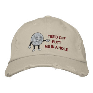 T-shirt heeft me in een hole gezet geborduurde pet
