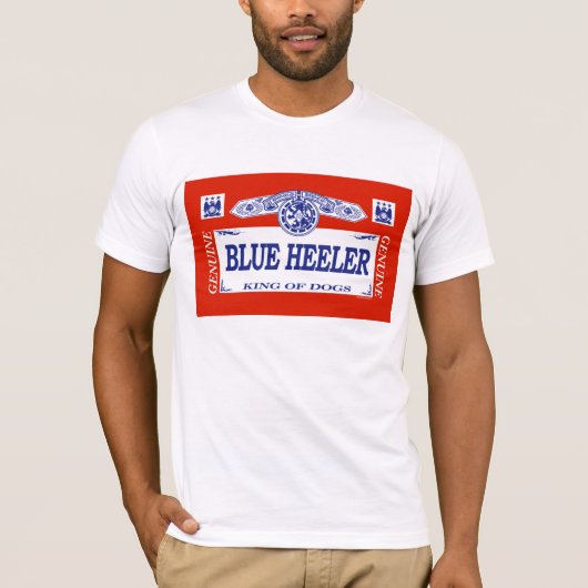 T-shirt Heeler bleu (Devant)