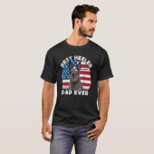 T-shirt Heeler Dad For Men American Flag Blue Australian C (Devant entier)